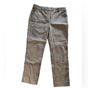 Theory Cropped Plaid Work Pant